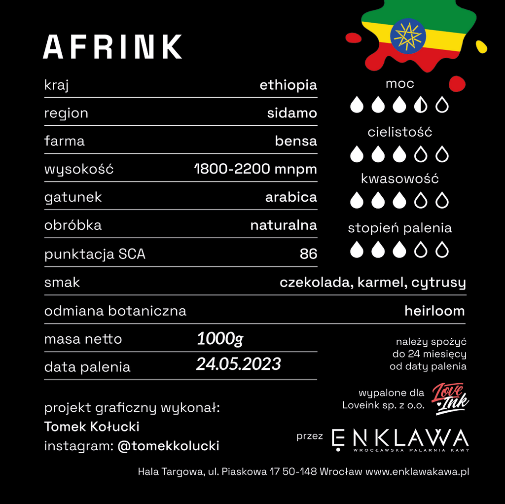 Kawa Ziarnista Speciality - Afrink - 250g / 1000g