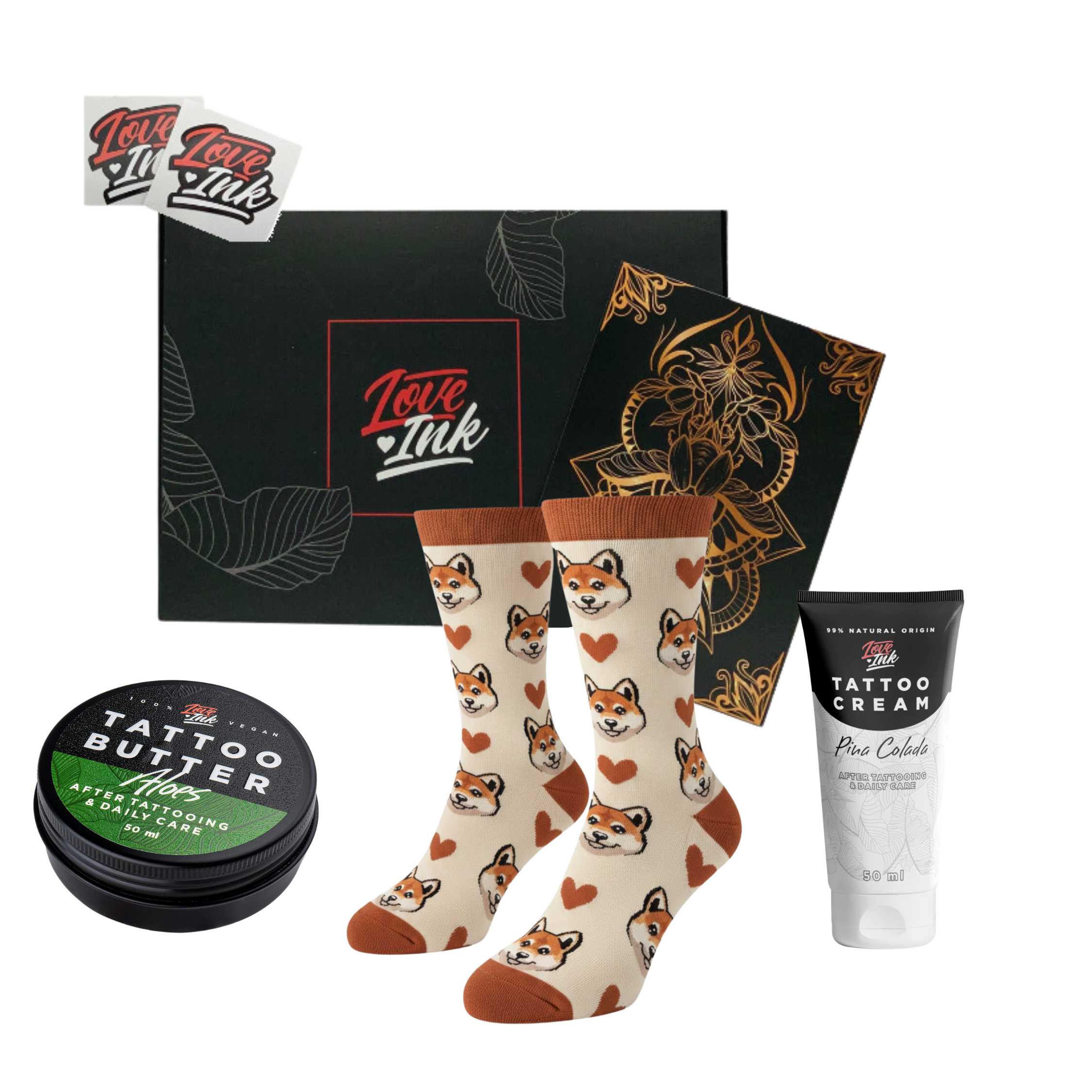 Zestaw Prezentowy: Skarpetki + Tattoo Cream + Tattoo Butter 50ml