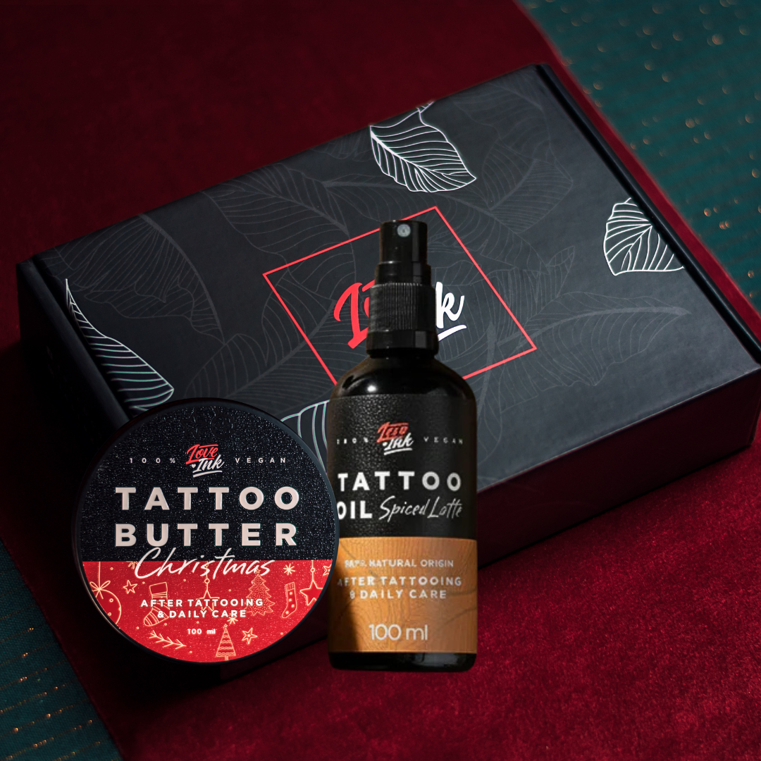 Zestaw prezentowy: Tattoo Butter Christmas + Tattoo Oil Spiced Latte