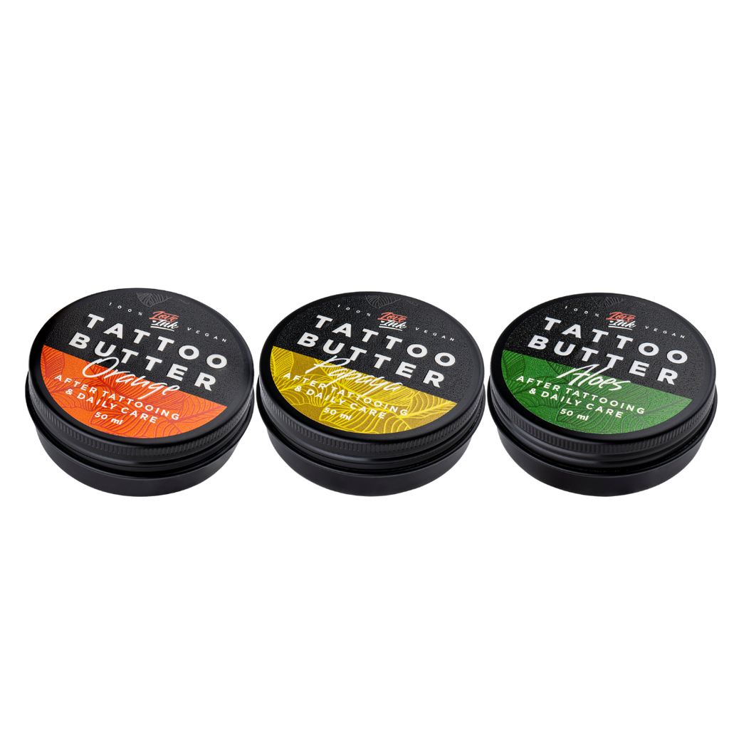 Zestaw Tattoo Butter 3 x 50 ml (Orange, Papaya, Aloes)