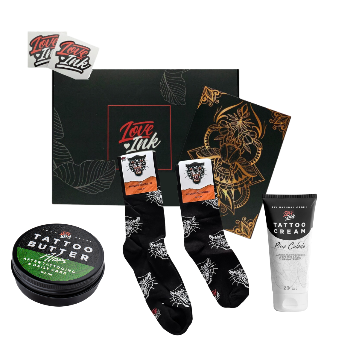 Zestaw Prezentowy: Skarpetki + Tattoo Cream + Tattoo Butter 50ml