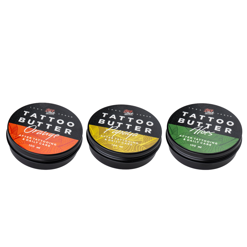 Zestaw 3 x 100 ml Tattoo Butter (Orange, Papaya, Aloes)