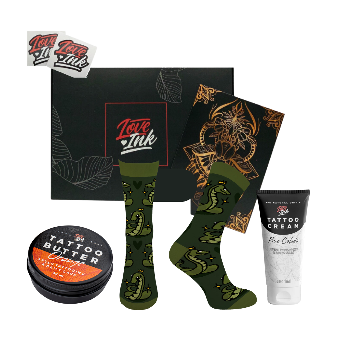 Zestaw Prezentowy: Skarpetki + Tattoo Cream + Tattoo Butter 50ml