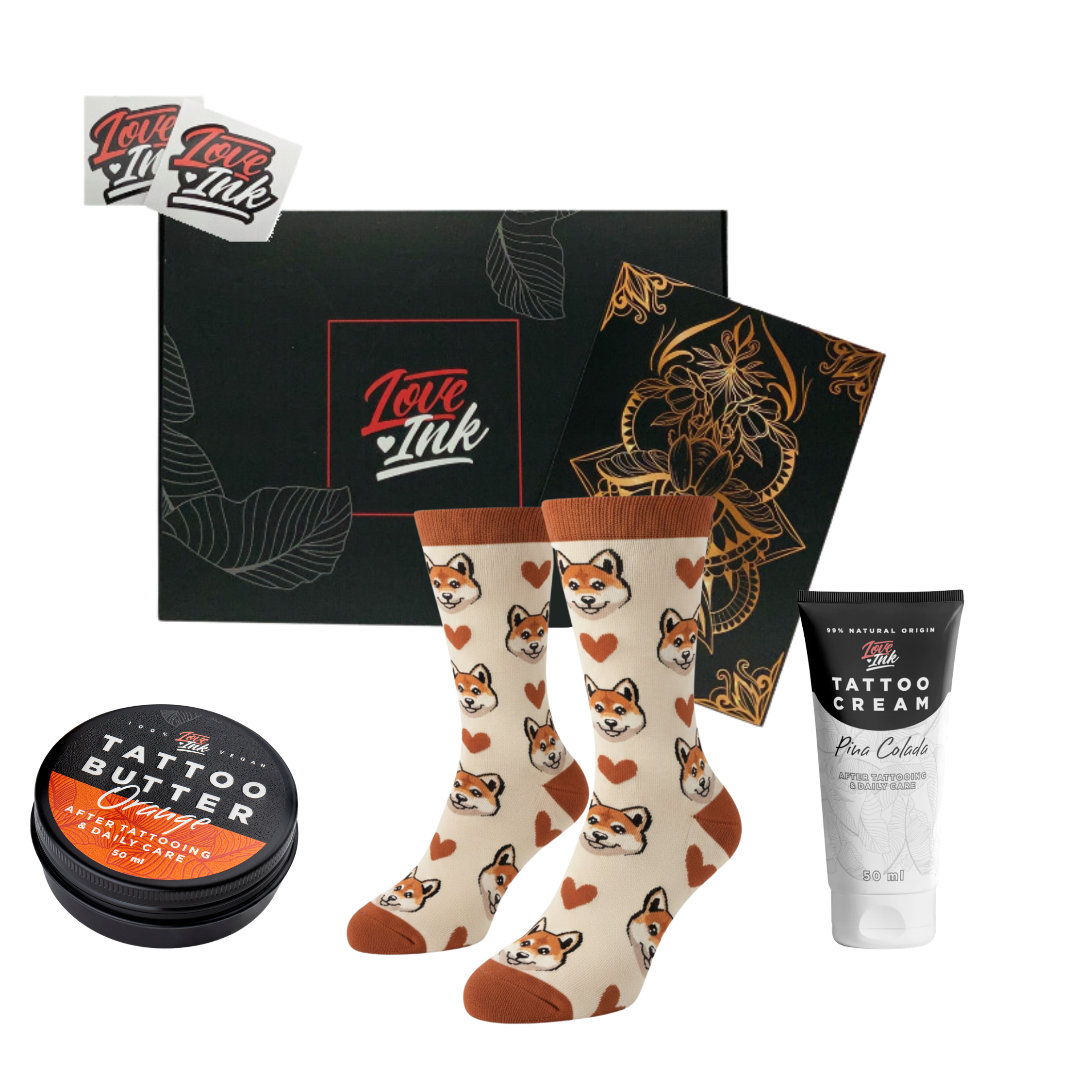 Zestaw Prezentowy: Skarpetki + Tattoo Cream + Tattoo Butter 50ml