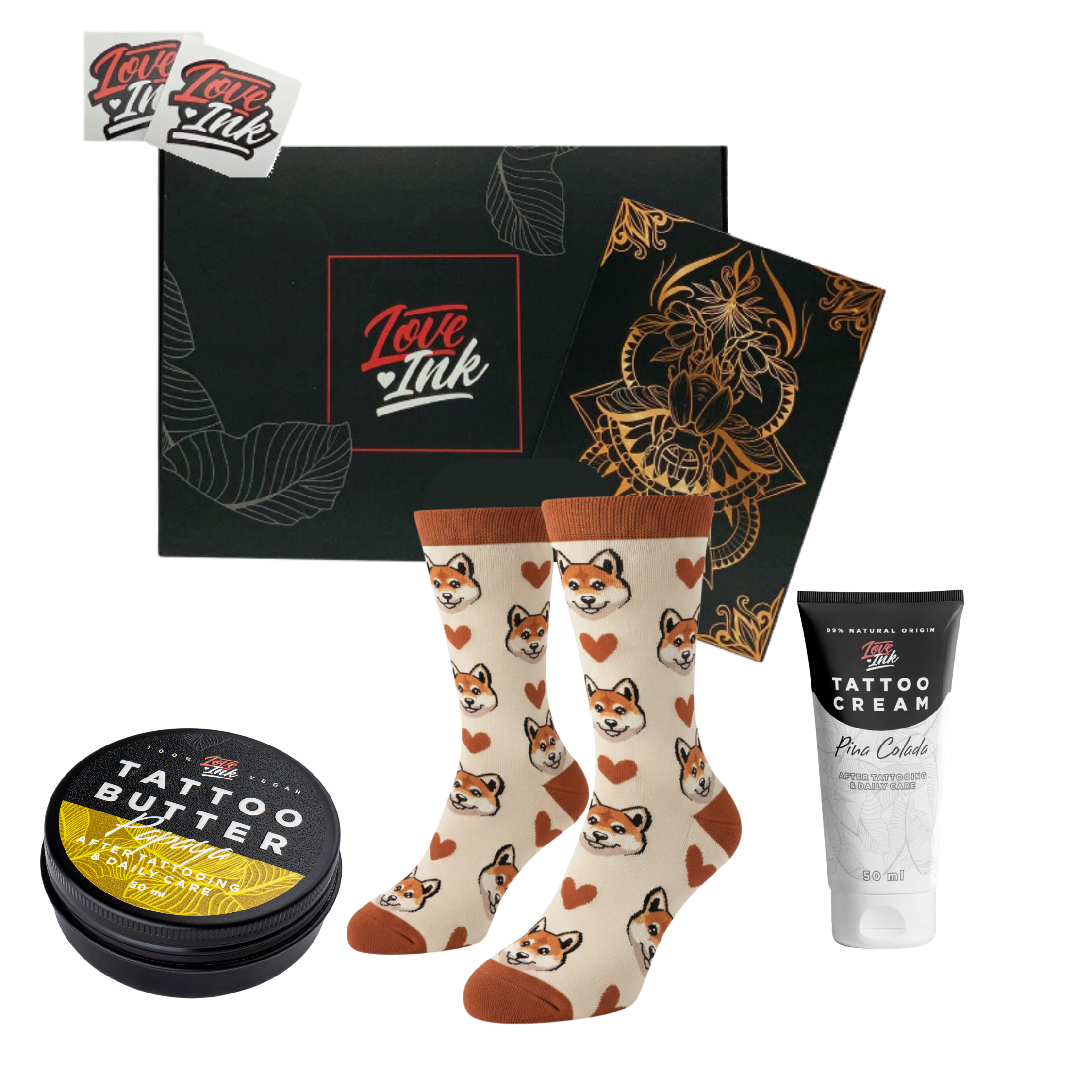 Zestaw Prezentowy: Skarpetki + Tattoo Cream + Tattoo Butter 50ml