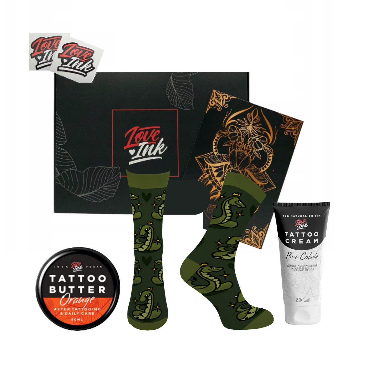 Zestaw Prezentowy: Skarpetki + Tattoo Cream + Tattoo Butter 50ml