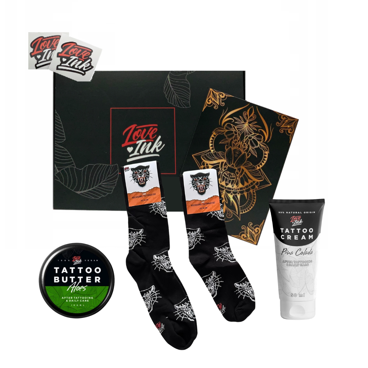 Zestaw Prezentowy: Skarpetki + Tattoo Cream + Tattoo Butter 50ml